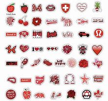 Image result for Red Number Decals