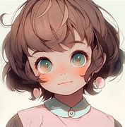 Image result for Cute Anime Girl with Dark Hair