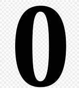 Image result for Black Bold Number 0