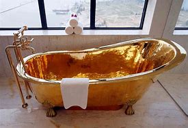 Image result for 2 Men in Gold Bathtub