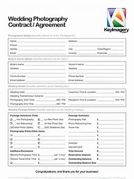 Image result for Wedding Photography Contract Template