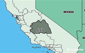 Image result for 559 Area Code Map