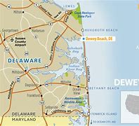 Image result for Map of Delaware Coastal Beaches