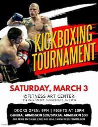 Image result for Kickboxing Flyer