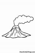 Image result for Half Volcano Drawing