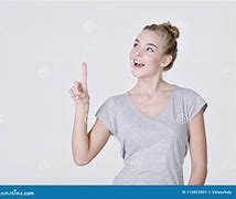 Image result for A Lady Pointing a Finger Up