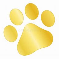 Image result for Gold Cute Paw Print