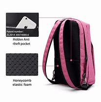 Image result for Pink Backpack Anti-Theft