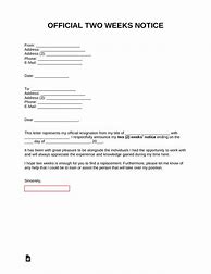 Image result for Work Notice Template