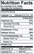 Image result for Nutritoin Facts Empty Label