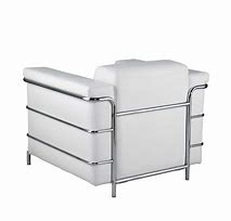 Image result for White Leather Arm Chair