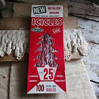 Image result for Old-Fashioned Christmas Tree Icicles