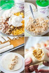 Image result for Baked Chicken Flautas