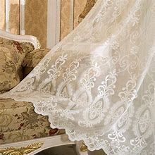 Image result for Ivory Lace Curtains