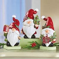 Image result for Christmas Gnome Figurines