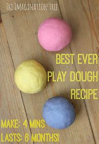 Image result for Play Dough Recipe Easy No-Cook