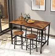 Image result for Rustic Bar Height Table