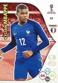 Image result for Adrenalyn Mbappe Card