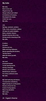 Image result for Poem On India