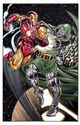 Image result for Dr. Doom vs Iron Man