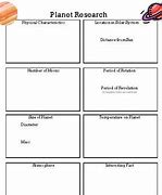 Image result for Planet Research Template