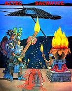 Image result for Aztec Sacrifice Art