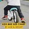 Image result for Kids Bike Size Sizing Chart