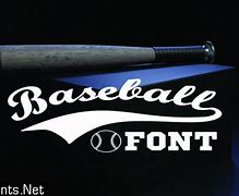 Image result for Baseball Text Font