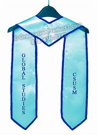 Image result for Light Blue Graduation Stole