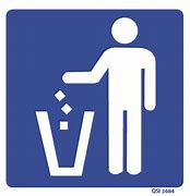 Image result for Glass Bin Sign Blue