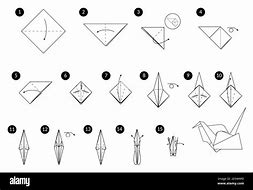 Image result for Origami Crane Steps