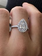 Image result for 4 Carat Pear Diamond Ring