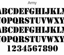 Image result for Army Font Free