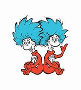 Image result for Dr. Seuss Thing One and Two