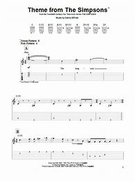 Image result for The Simpsons Theme Sheet Music