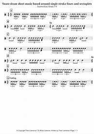 Image result for Drum Roll Sheet Music