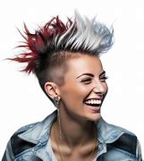 Image result for Woman with a Reverse Mohawk