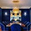 Image result for blue dining room chairs