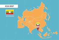 Image result for Myanmar Asia Map