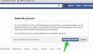 Image result for Delete Facebook Account Link