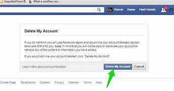 Image result for Close Facebook Account Permanently