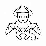 Image result for Cute Monster Line Drawing