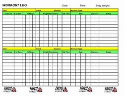 Image result for Gym Workout Sheet