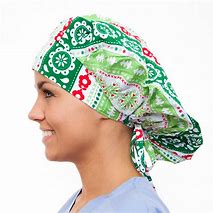 Image result for Christmas Scrub Hats