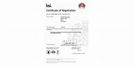 Image result for BSI ISO 9001 Certificate