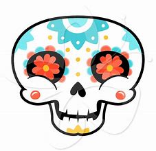 Image result for Sugar Skull Face Clip Art