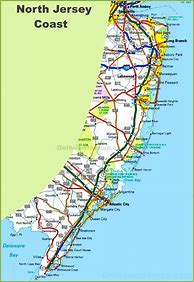 Image result for New Jersey Beach Map