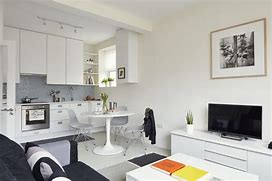 Image result for Small Living Room with Kitchen Island