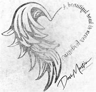 Image result for Angel Heart Drawing