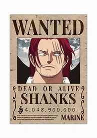 Image result for Shanks Bounty Poster